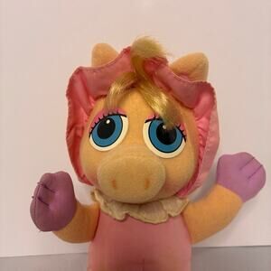 Hasbro Vintage Jim Henson’s Muppet Babies Miss Piggy 1993 Rare 80s Cartoon Pink